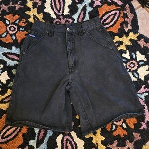 🔥🔥Y2K Nautica Men's Black Jean Shorts🔥🔥Size 26/27